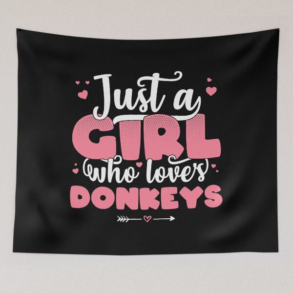 Item preview, Just A Girl Who Loves donkeys - Cute donkey lover gift graphic designed and sold by theodoros20.
