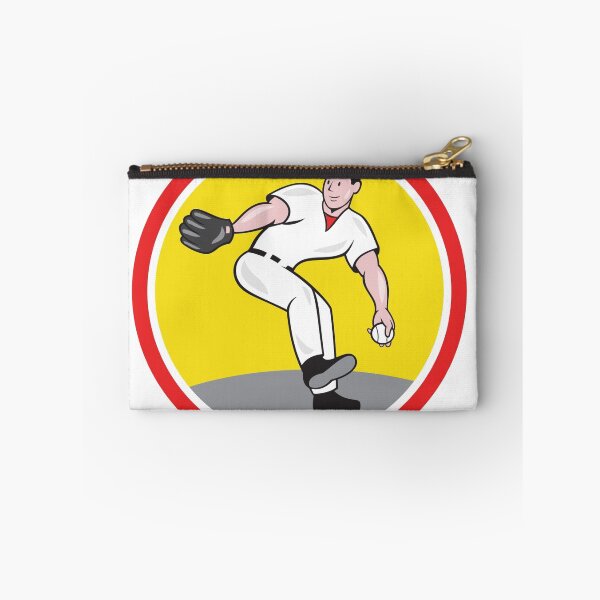 Item preview, Baseball Pitcher Throw Ball Cartoon designed and sold by patrimonio.