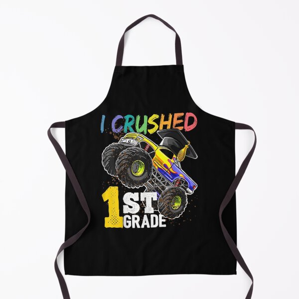 Item preview, I Crushed 1st Grade Monster Truck Graduation Cap designed and sold by Sayfullahsel.