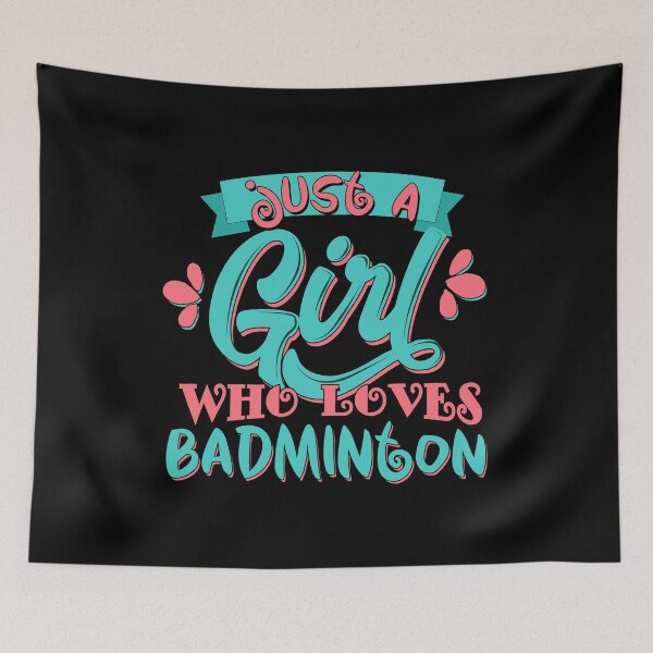 Item preview, Just A Girl Who Loves Badminton Gift graphic designed and sold by theodoros20.