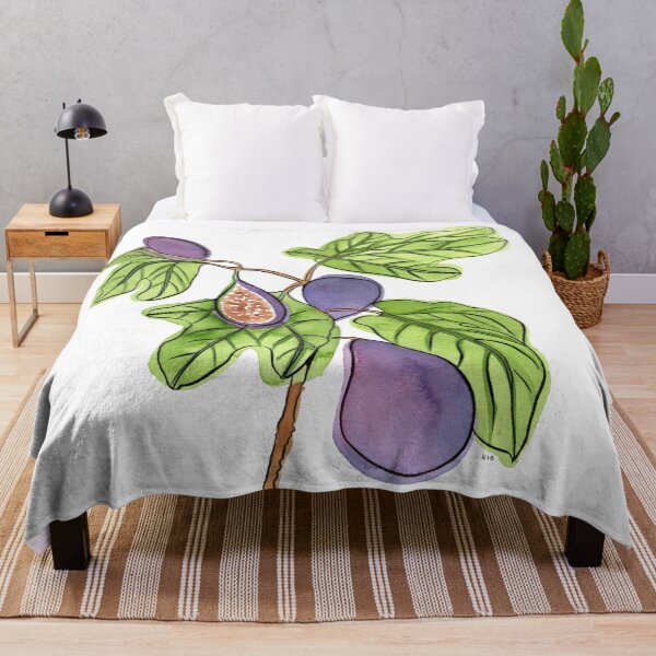 Item preview, Figs illustration in ink and watercolour designed and sold by Paper Den.