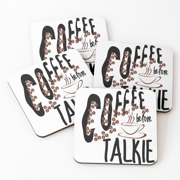 Item preview, Coffee Before Talkie - Funny coffee design designed and sold by Vibing-Right.