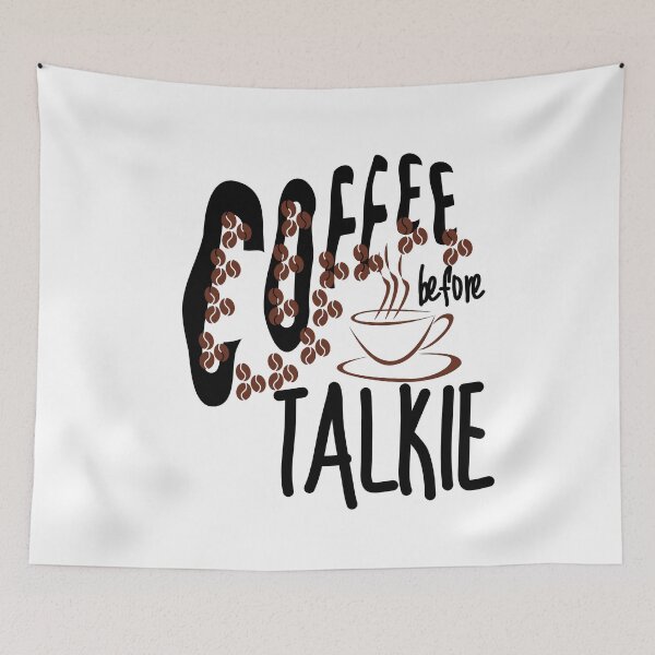 Item preview, Coffee Before Talkie - Funny coffee design designed and sold by Vibing-Right.