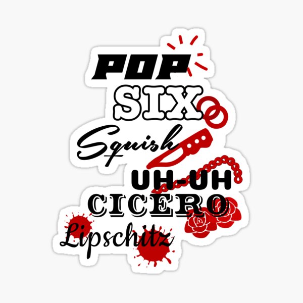 Chicago: Pop Six Uh-Uh Cicero Lipschitz" Sticker for Sale Alex-artz Redbubble
