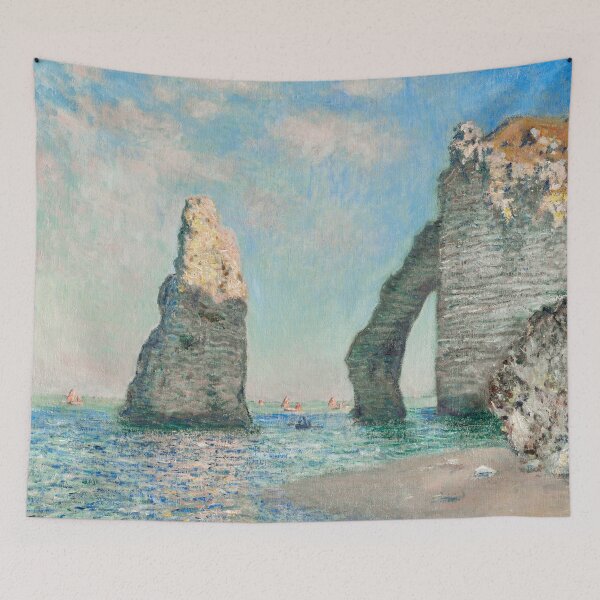 Item preview, Impressionist Art The Cliffs at Étretat (1885) by Claude Monet designed and sold by Designedbysm.