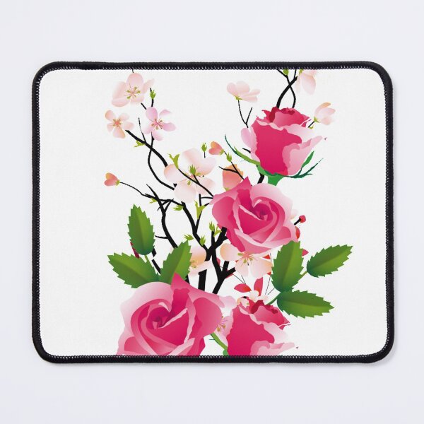 Item preview, Watercolor Rose and Cherry Blossom flowers make life beautiful. designed and sold by monodesigns.