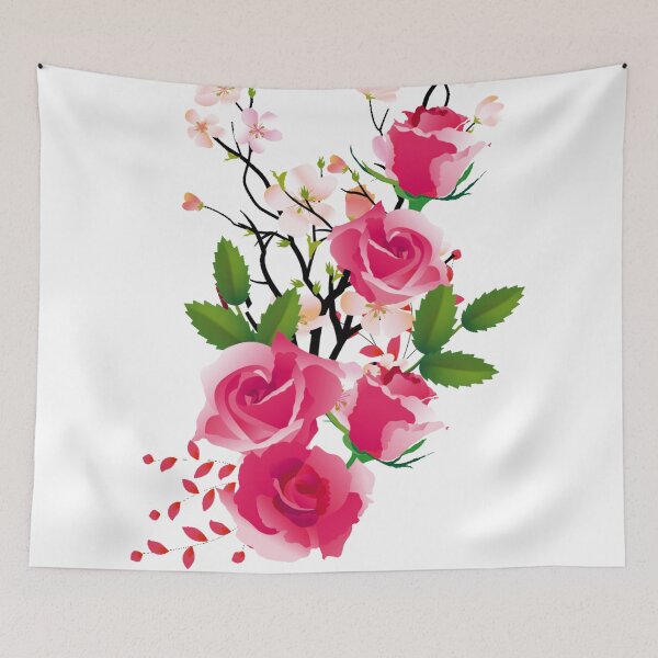 Item preview, Watercolor Rose and Cherry Blossom flowers make life beautiful.  designed and sold by monodesigns.