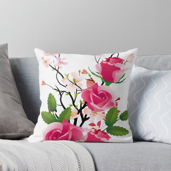 Item preview, Watercolor Rose and Cherry Blossom flowers make life beautiful.  designed and sold by monodesigns.