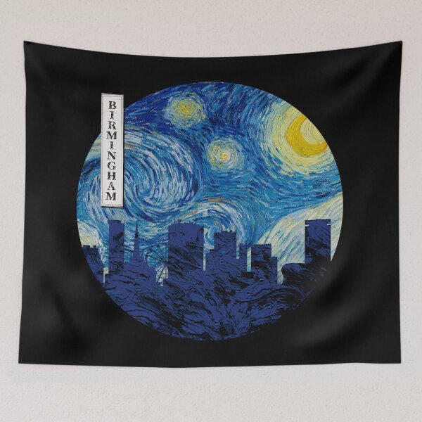 Item preview, Birmingham Starry Night Van Gogh Circle designed and sold by DFerraz.