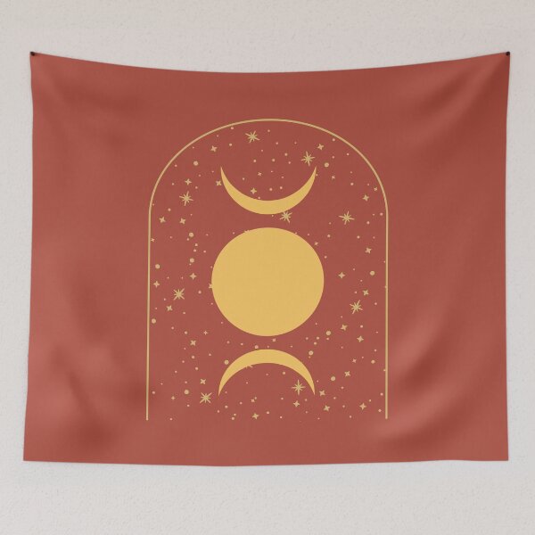 Item preview, Fall Celestial Moon Phases Abstract Art designed and sold by mainsqueezemar.