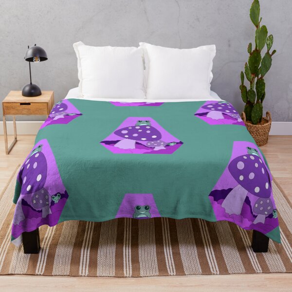 Item preview, Purple Mushrooms and Frogs designed and sold by SchlockHorror.