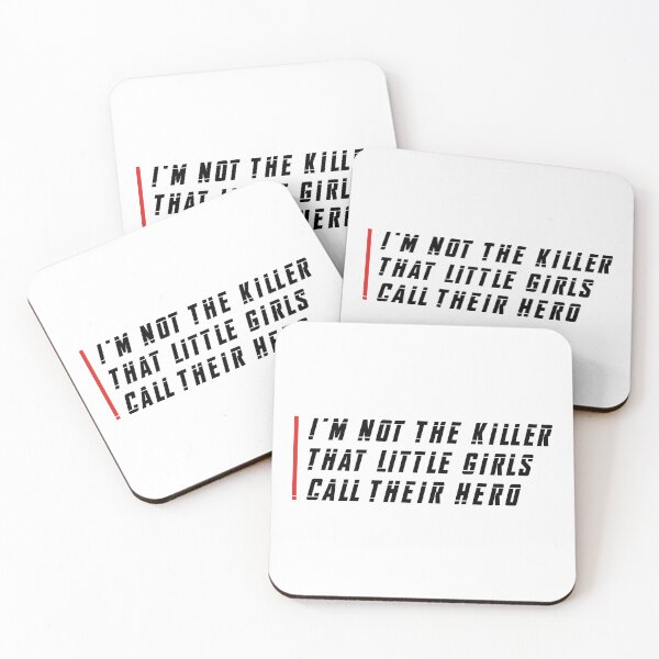 Item preview, I'm Not the Killer That Little Girls Called Their Hero (Red and Black) designed and sold by FilipeFerreira.