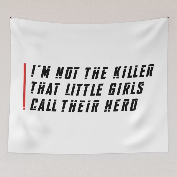 Item preview, I'm Not the Killer That Little Girls Called Their Hero (Red and Black) designed and sold by FilipeFerreira.