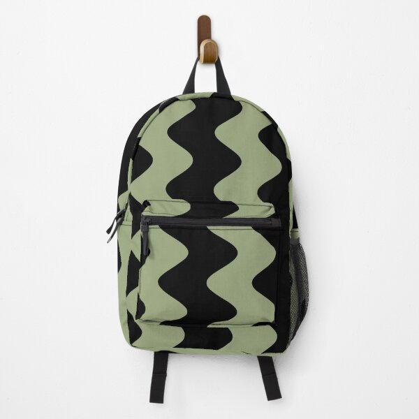 Item preview, Green and Black Vertical Rippled Stripe Pattern Pairs Glidden 2022 Color of the Year Guacamole PPG1121-5 - Popular Colour - Hue - Shade designed and sold by ColorOfTheYears.