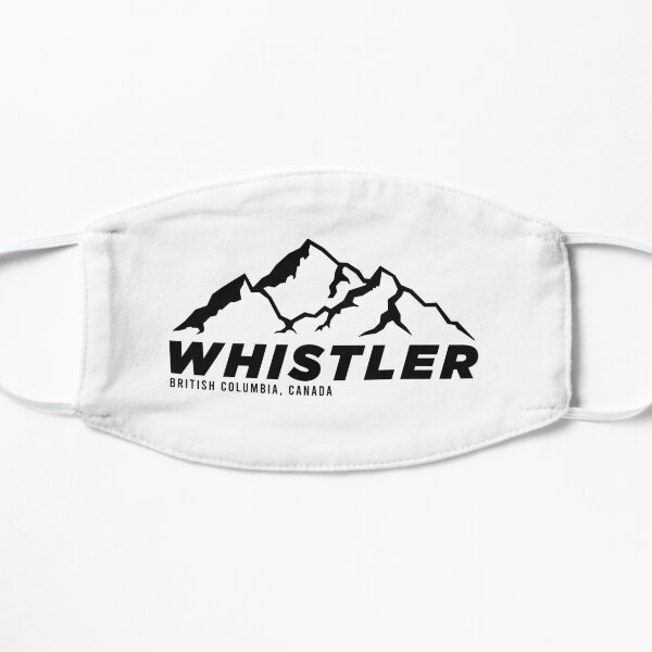 Ski Whistler B.C Canada Skiing and Mountain Biking Paradise Flat Mask