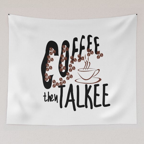 Item preview, Coffee Then Talkee - Funny coffee design designed and sold by Vibing-Right.