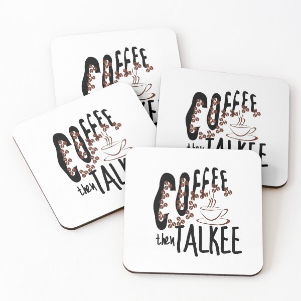 Item preview, Coffee Then Talkee - Funny coffee design designed and sold by Vibing-Right.