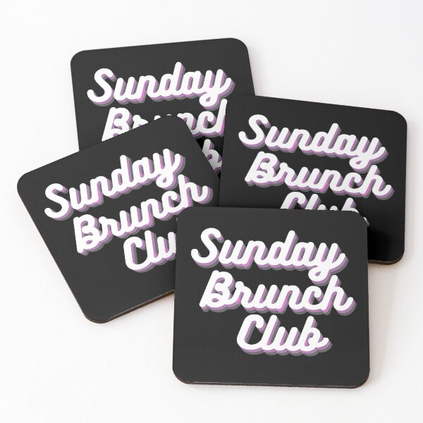 Item preview, Sunday Brunch Club Vintage White/Pink Print For The Squad designed and sold by Vibbin4Life33.