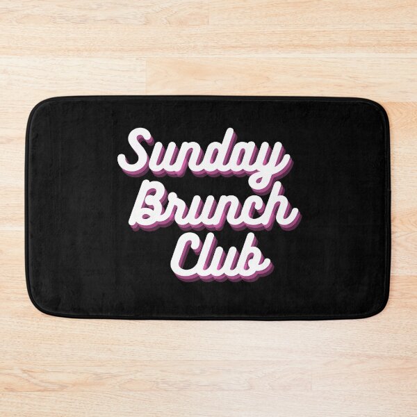 Item preview, Sunday Brunch Club Vintage White/Pink Print For The Squad designed and sold by Vibbin4Life33.