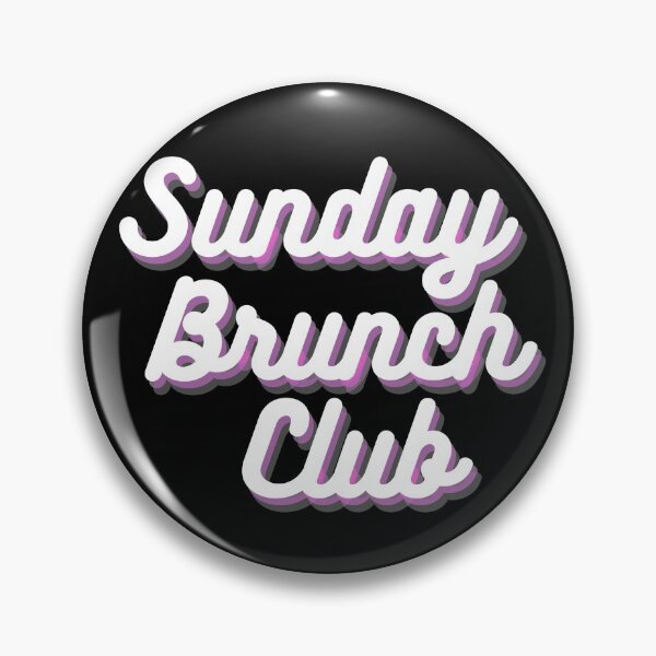 Item preview, Sunday Brunch Club Vintage White/Pink Print For The Squad designed and sold by Vibbin4Life33.