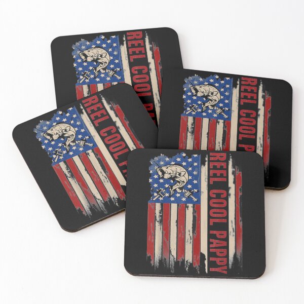 Item preview, Reel Cool Pappy American Usa Flag Fishing Fish Gift designed and sold by maudean.