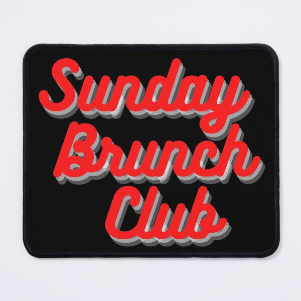 Item preview, Sunday Brunch Club Vintage Red Print For The Squad designed and sold by Vibbin4Life33.