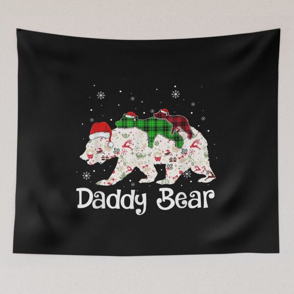 Item preview, Two Cubs Red Green Plaid Christmas Pajama designed and sold by angelata.