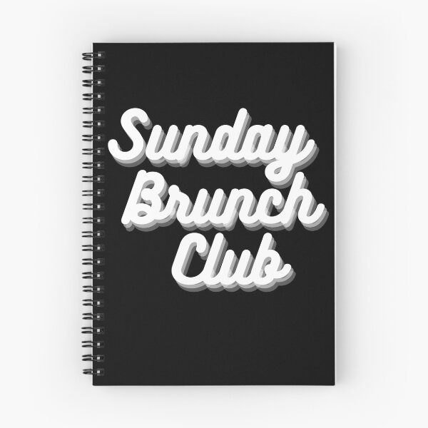 Item preview, Sunday Brunch Club Vintage White Print For The Squad designed and sold by Vibbin4Life33.