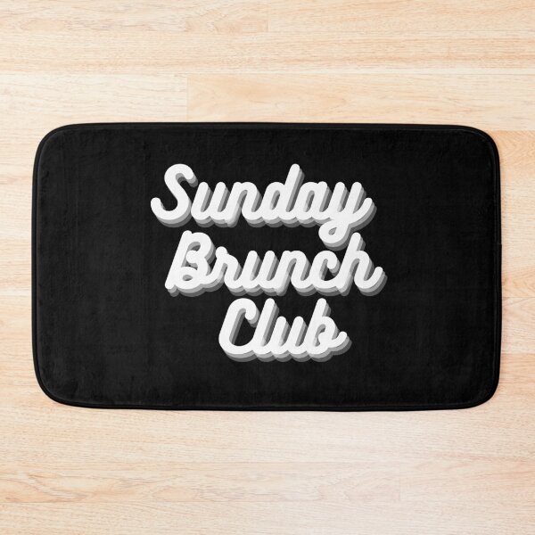 Item preview, Sunday Brunch Club Vintage White Print For The Squad designed and sold by Vibbin4Life33.