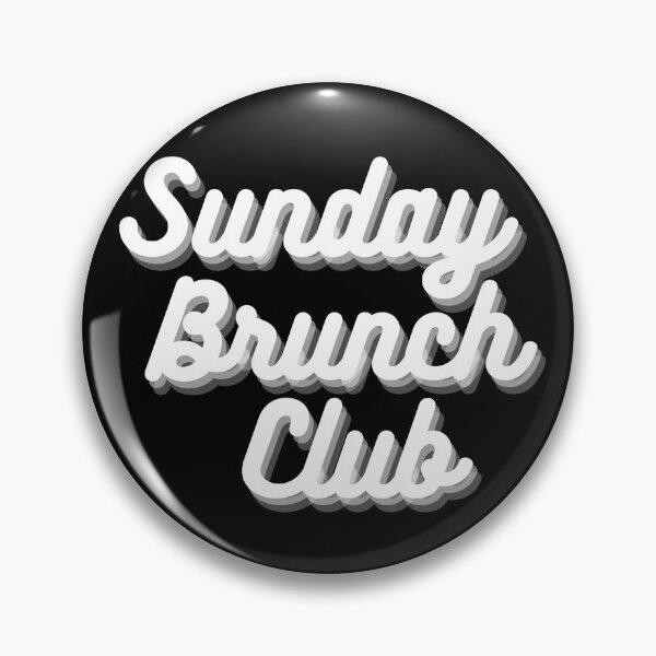 Item preview, Sunday Brunch Club Vintage White Print For The Squad designed and sold by Vibbin4Life33.