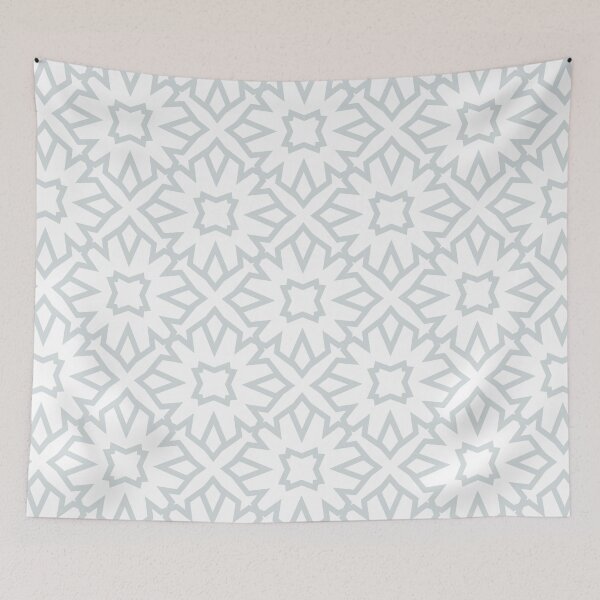 Aperçu de l'œuvre Gray and White Minimal Line Art Pattern 5 Flower Pairs PPG 2022 Trending Color Winter's Breath PPG1038-3 - Popular Colour - Hue - Shade créée et vendue par ColorOfTheYears.