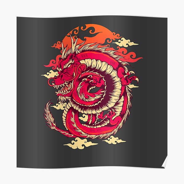 Traditional Chinese Dragon Wall Art for Sale | Redbubble