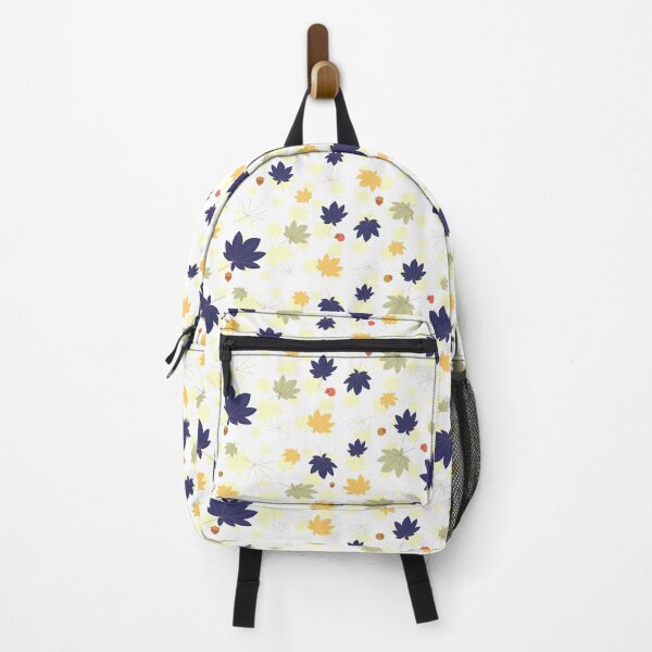 Item preview, Welcome Autumn Mapple Leaves And Acorn Pattern In Blue Yellow Grey designed and sold by risingrocket.