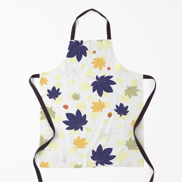 Item preview, Welcome Autumn Mapple Leaves And Acorn Pattern In Blue Yellow Grey designed and sold by risingrocket.