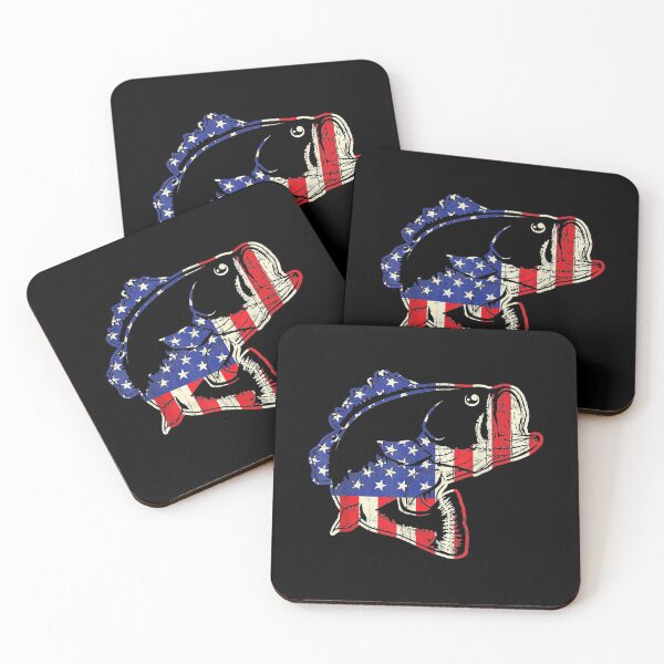 Item preview, American Flag Bass Patriotic Usa Bass Fish Gift designed and sold by angelata.