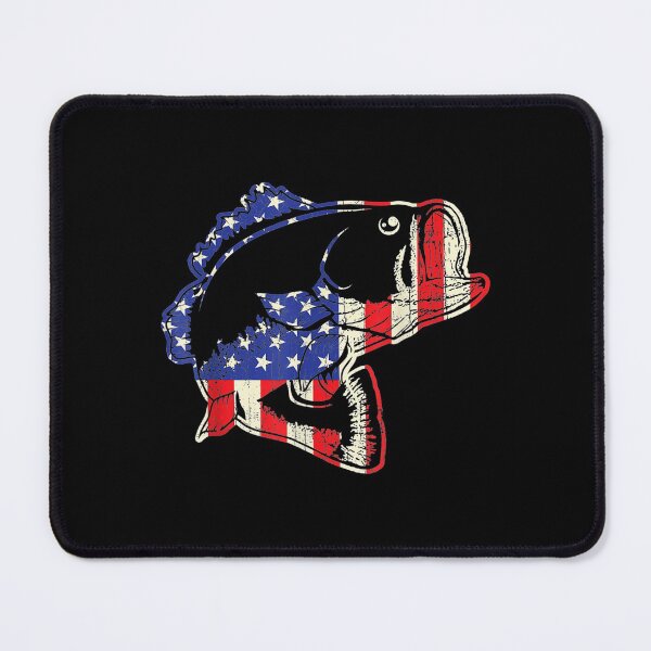 Item preview, American Flag Bass Patriotic Usa Bass Fish Gift designed and sold by angelata.