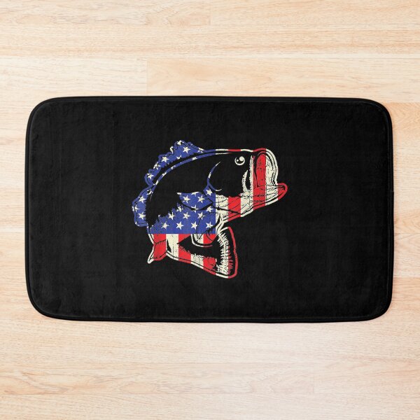 Item preview, American Flag Bass Patriotic Usa Bass Fish Gift designed and sold by angelata.