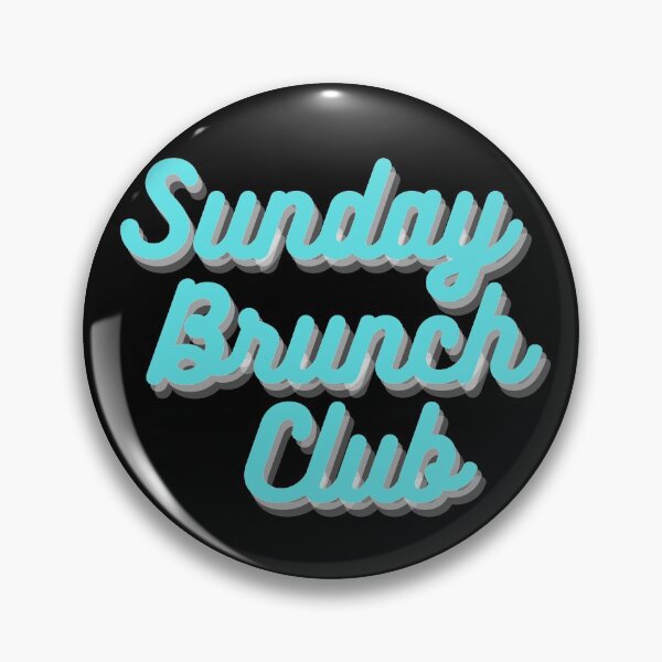 Item preview, Sunday Brunch Club Vintage Turquoise Print For The Squad designed and sold by Vibbin4Life33.