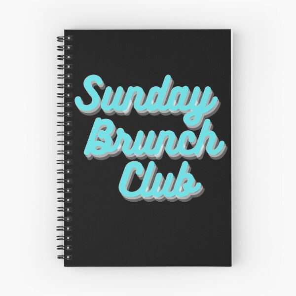 Item preview, Sunday Brunch Club Vintage Turquoise Print For The Squad designed and sold by Vibbin4Life33.