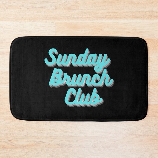 Item preview, Sunday Brunch Club Vintage Turquoise Print For The Squad designed and sold by Vibbin4Life33.