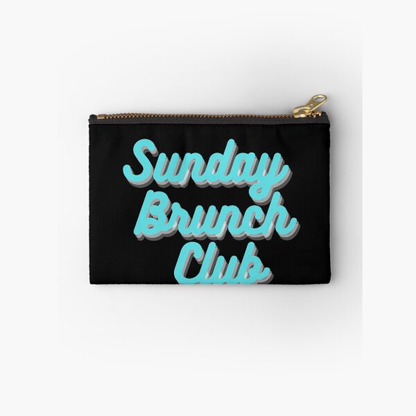 Item preview, Sunday Brunch Club Vintage Turquoise Print For The Squad designed and sold by Vibbin4Life33.
