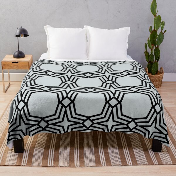 Item preview, Gray and Black Star Shape Tile Pattern Pairs PPG 2022 Trending Color Winter's Breath PPG1038-3 - Popular Colour - Hue - Shade designed and sold by ColorOfTheYears.