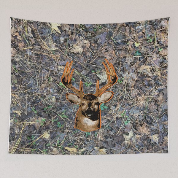 Item preview, Whitetail Buck Deer and Camouflage Hunting Design designed and sold by LifeCrush.