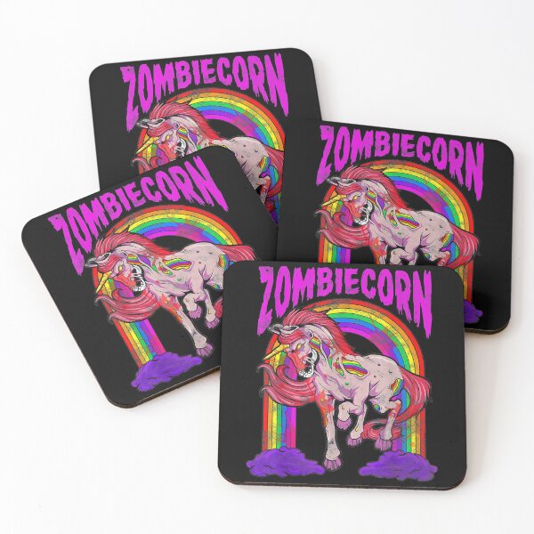 Item preview, Scary Halloween Death Metal Horror Zombiecorn Zombie Unicorn designed and sold by angelata.
