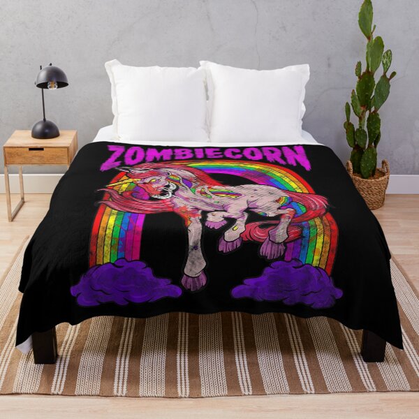 Item preview, Scary Halloween Death Metal Horror Zombiecorn Zombie Unicorn designed and sold by angelata.