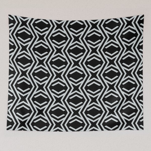 Aperçu de l'œuvre Gray and Black Zig Zag Stripe and Star Pattern Pairs PPG 2022 Trending Color Winter's Breath PPG1038-3 - Popular Colour - Hue - Shade créée et vendue par ColorOfTheYears.