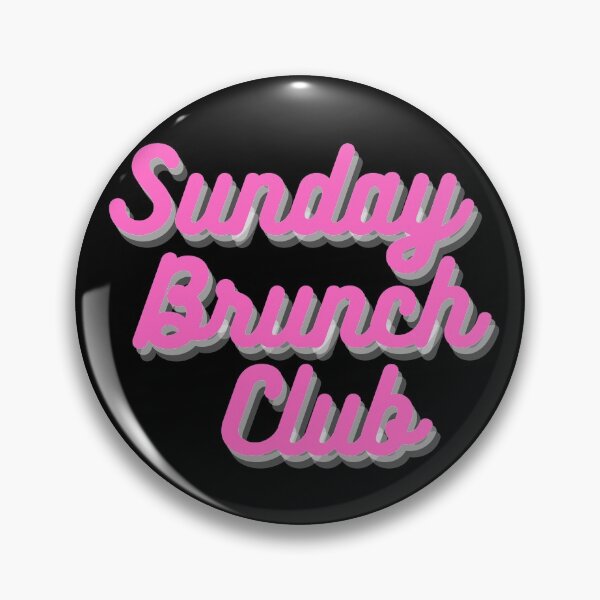 Item preview, Sunday Brunch Club Vintage Pink Print For The Squad designed and sold by Vibbin4Life33.