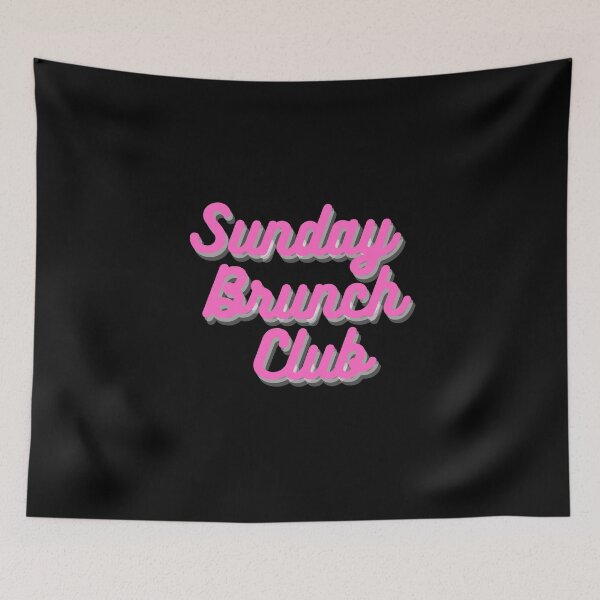 Item preview, Sunday Brunch Club Vintage Pink Print For The Squad designed and sold by Vibbin4Life33.