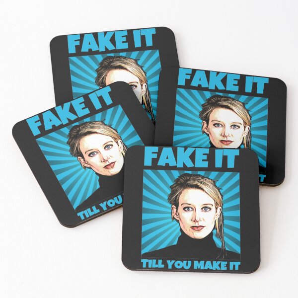 Aperçu de l'œuvre Elizabeth Holmes, theranos, faites semblant jusqu'à ce que vous le fassiez créée et vendue par MaxMoore09.
