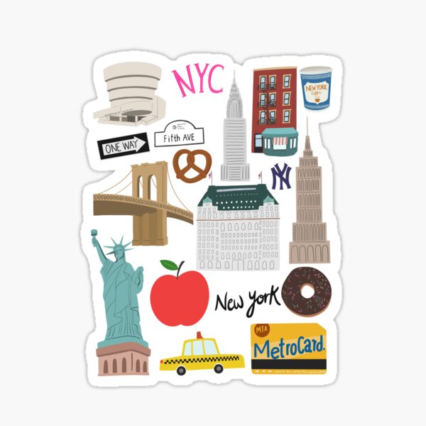 Item preview, New York Illustration designed and sold by uzualsunday.